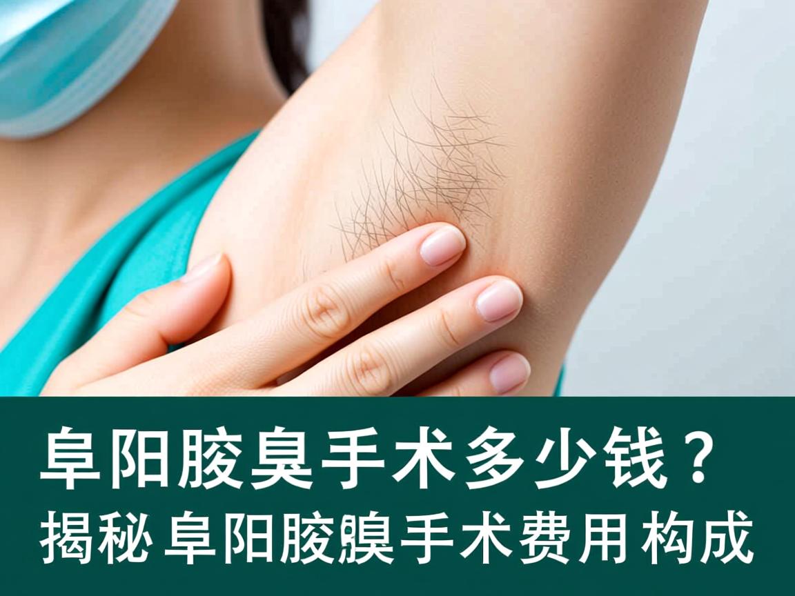 阜阳腋臭手术多少钱？揭秘阜阳腋臭手术费用构成