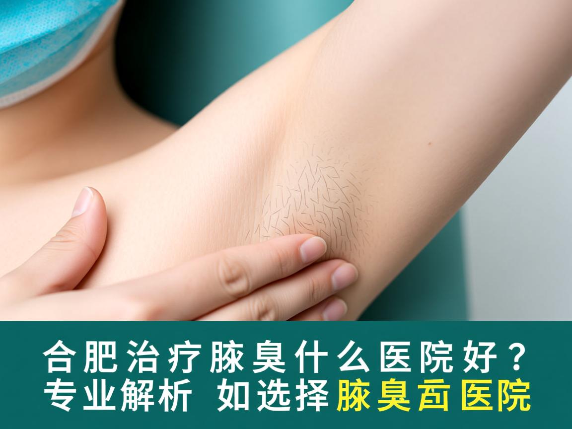 合肥治疗腋臭什么医院好？专业解析如何选择好的腋臭医院