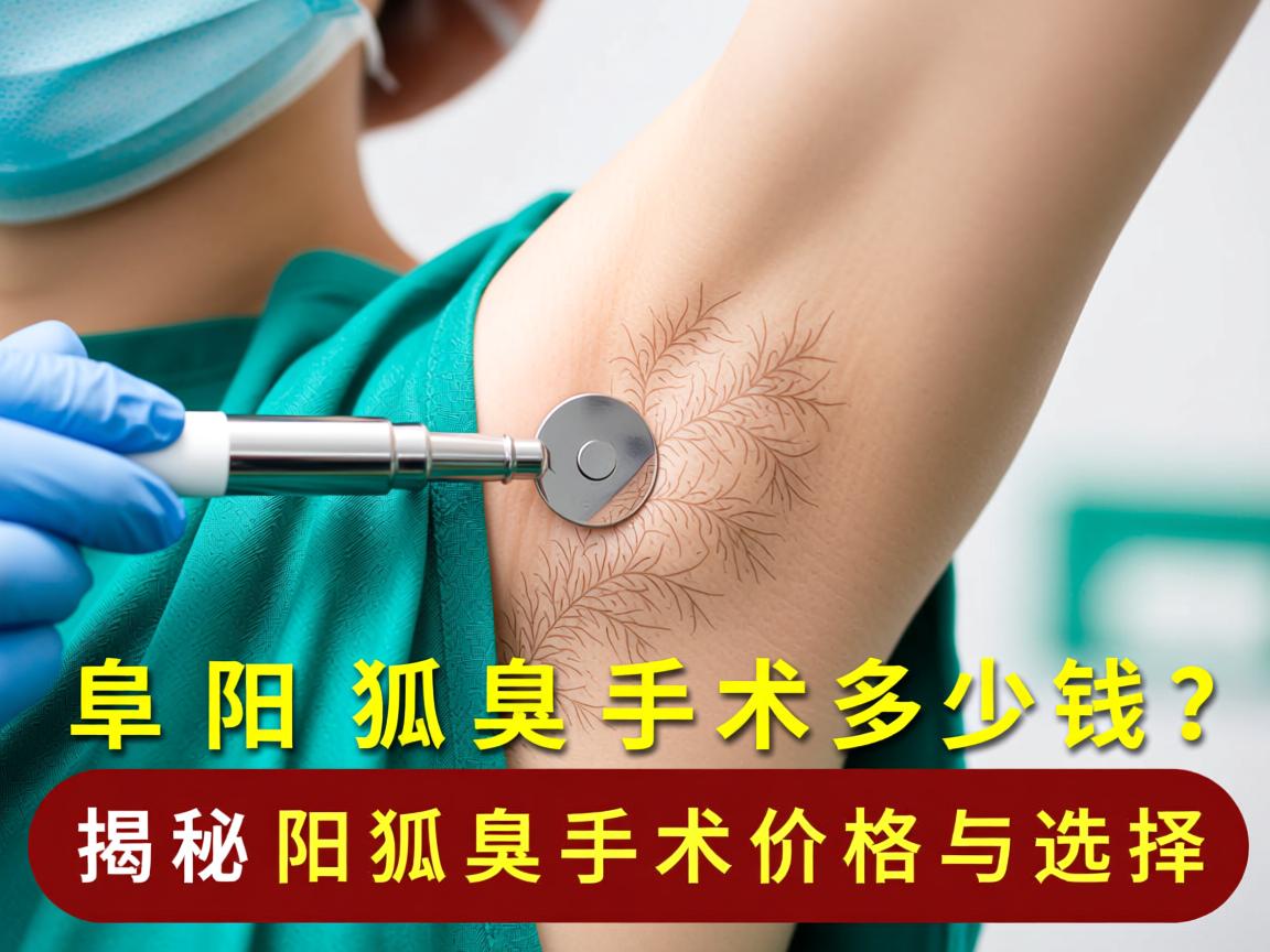 阜阳狐臭手术多少钱？揭秘阜阳狐臭手术价格与选择