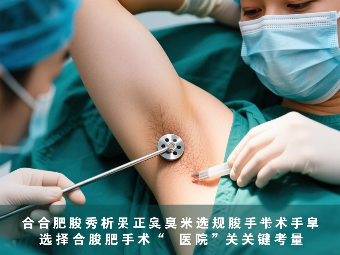 合肥腋秀解析腋臭手术，选择合肥正规腋臭手术医院的关键考量
