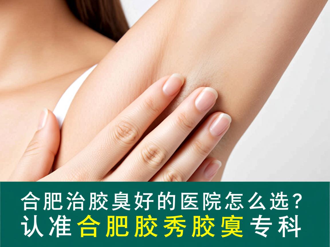 合肥治腋臭好的医院怎么选？认准合肥腋秀腋臭专科