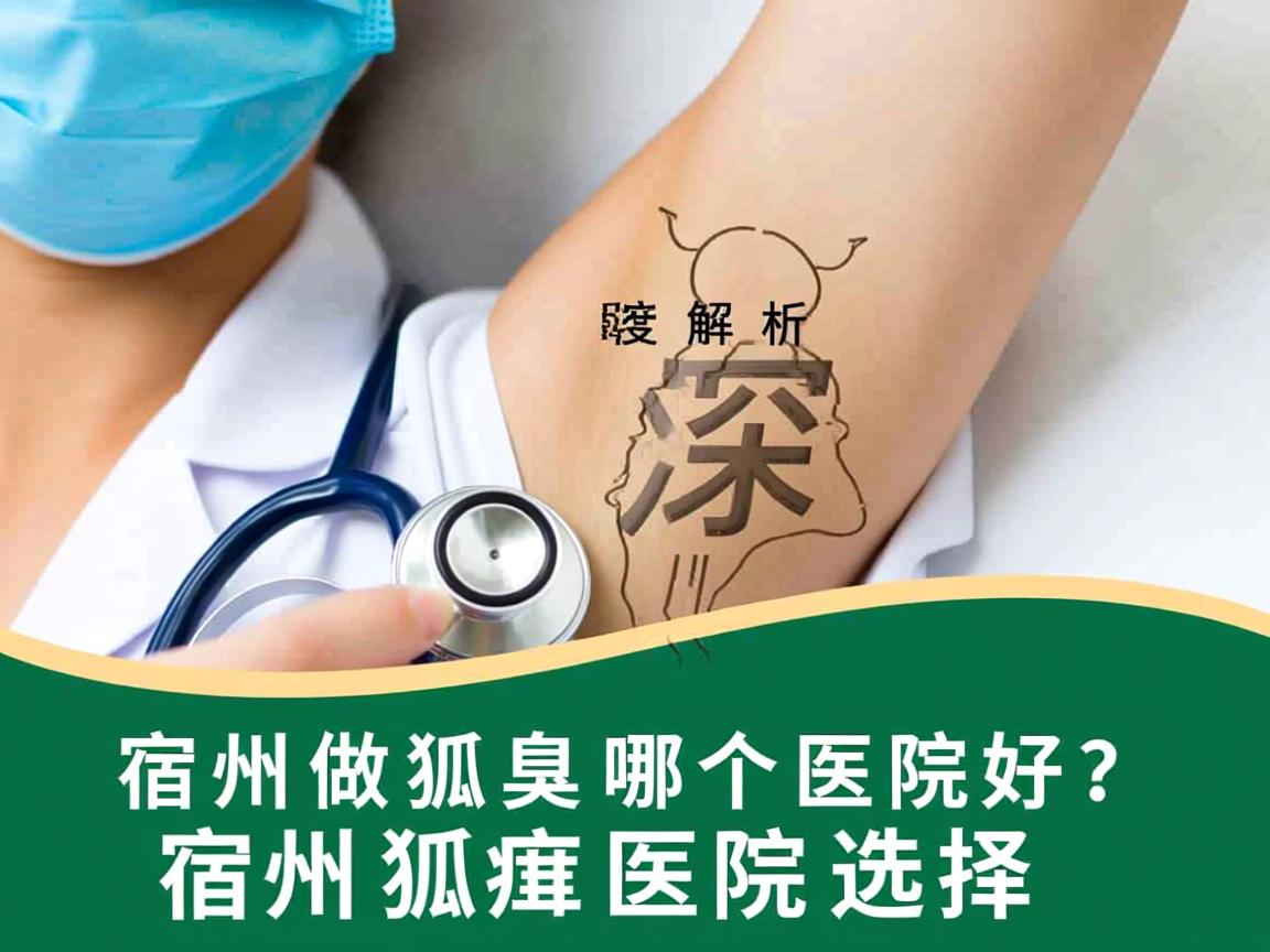 宿州做狐臭哪个医院好？深度解析宿州狐臭医院选择