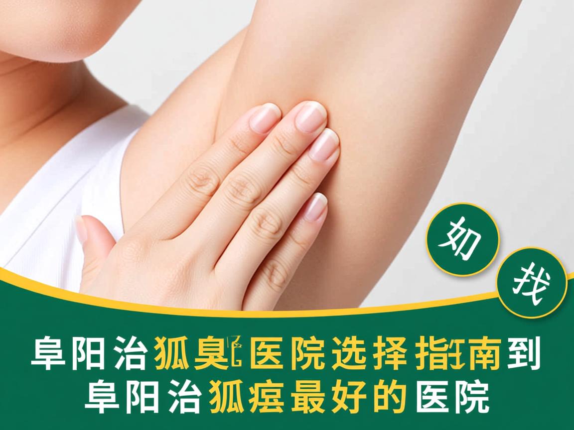 阜阳治狐臭医院选择指南，如何找到阜阳治狐臭最好的医院