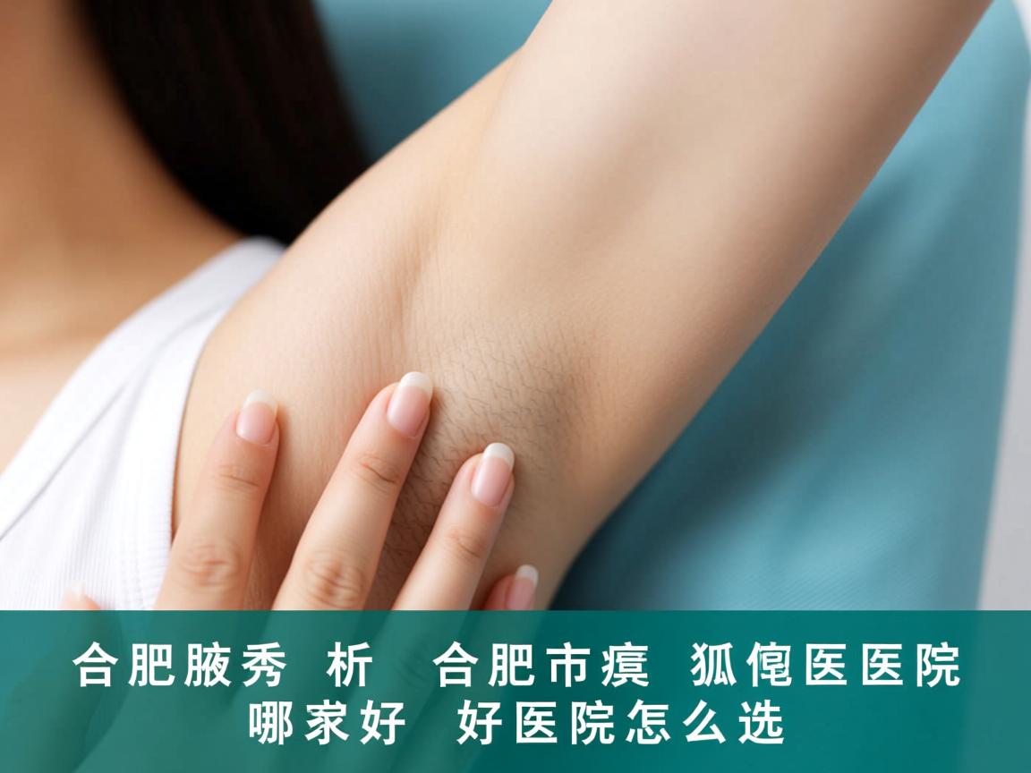 合肥腋秀解析，合肥市狐臭医院哪家好，好医院怎么选