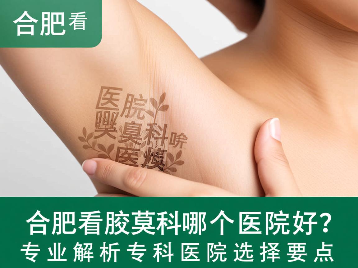 合肥看腋臭科哪个医院好？专业解析腋臭专科医院选择要点