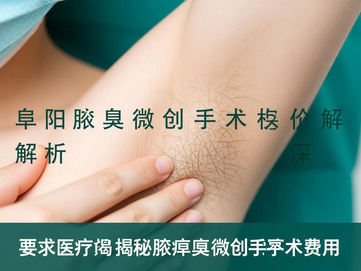 阜阳腋臭微创手术价格解析，深度揭秘腋臭微创手术费用