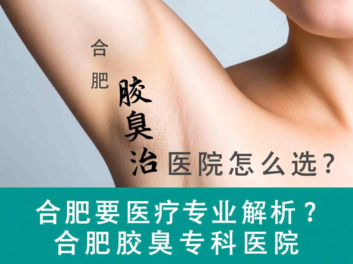 合肥腋臭治疗医院怎么选？专业解析合肥腋臭专科医院