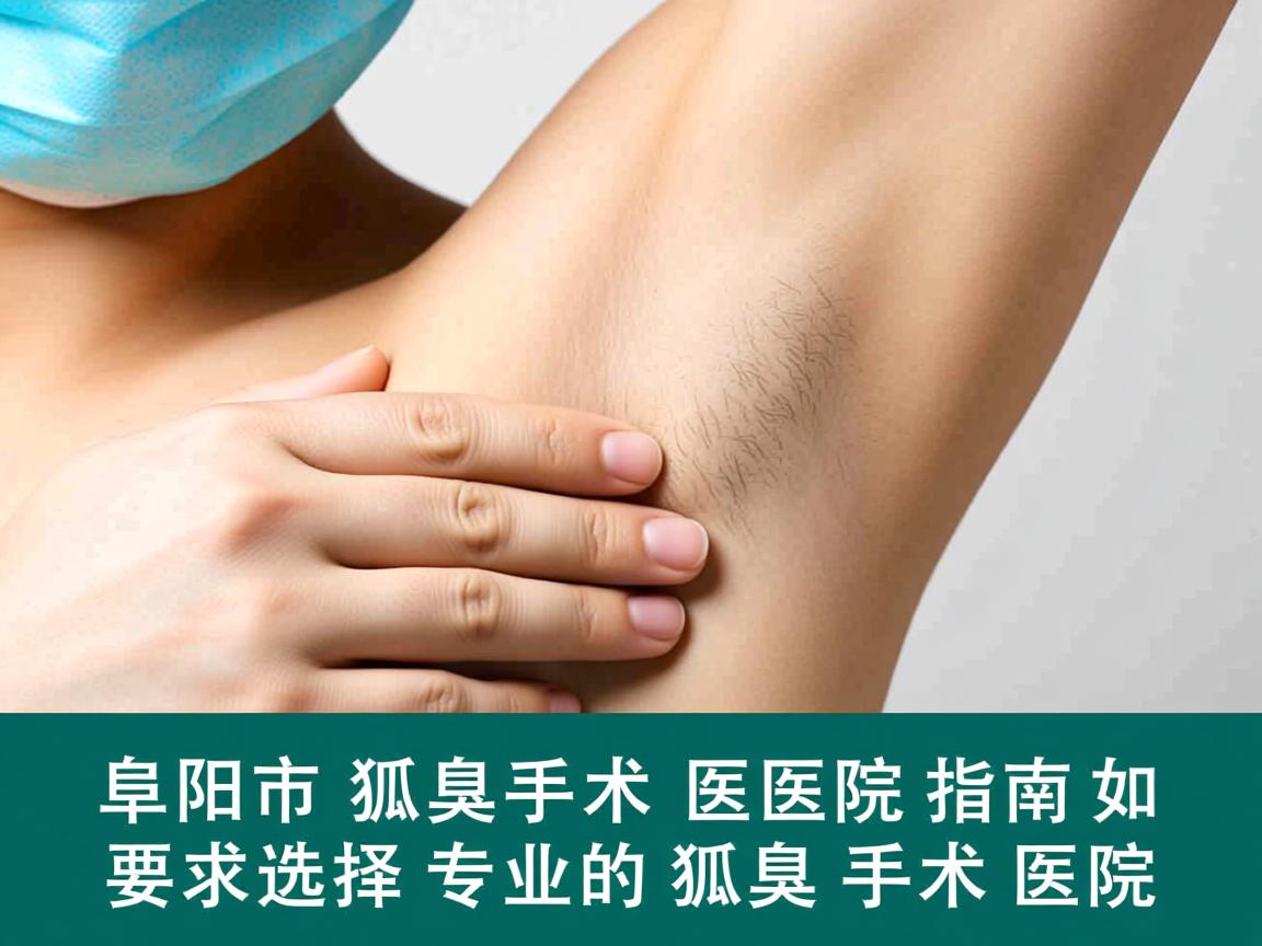 阜阳市狐臭手术医院指南，如何选择专业的狐臭手术医院