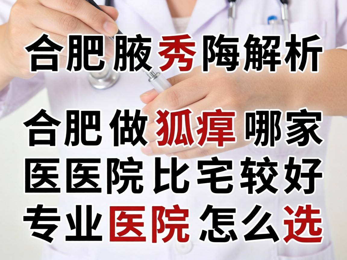 合肥腋秀解析，合肥做狐臭哪家医院比较好，专业医院怎么选