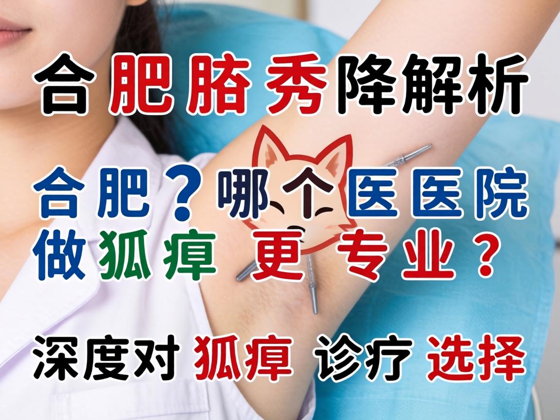 合肥腋秀解析,合肥哪个医院做狐臭更专业?深度对比狐臭诊疗选择 合肥腋秀解析,合肥哪个医院做狐臭更专业?深度对比狐臭诊疗选择