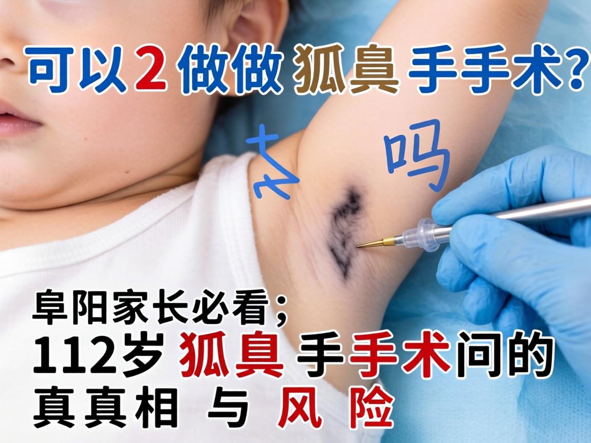12岁可以做狐臭手术吗？阜阳家长必看，12岁狐臭手术的真相与风险