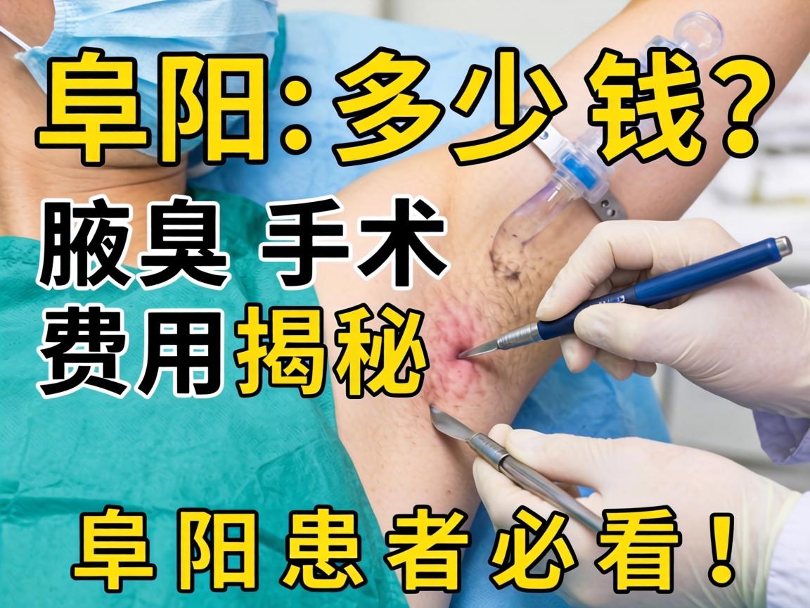 阜阳腋臭手术多少钱？腋臭手术费用揭秘，阜阳患者必看！