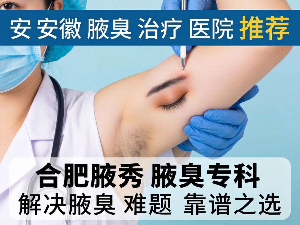 安徽腋臭治疗医院推荐，合肥腋秀腋臭专科，解决腋臭难题的靠谱之选
