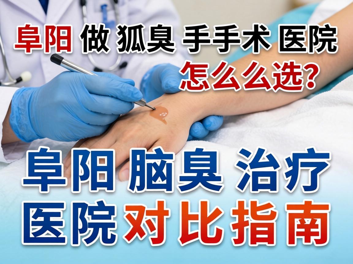阜阳做狐臭手术医院怎么选？阜阳腋臭治疗医院对比指南