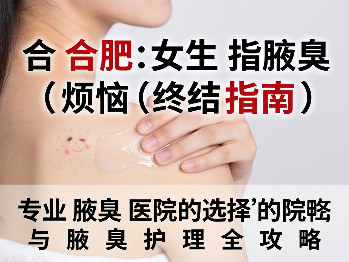 合肥女生腋臭烦恼终结指南，专业腋臭医院的选择与腋臭护理全攻略