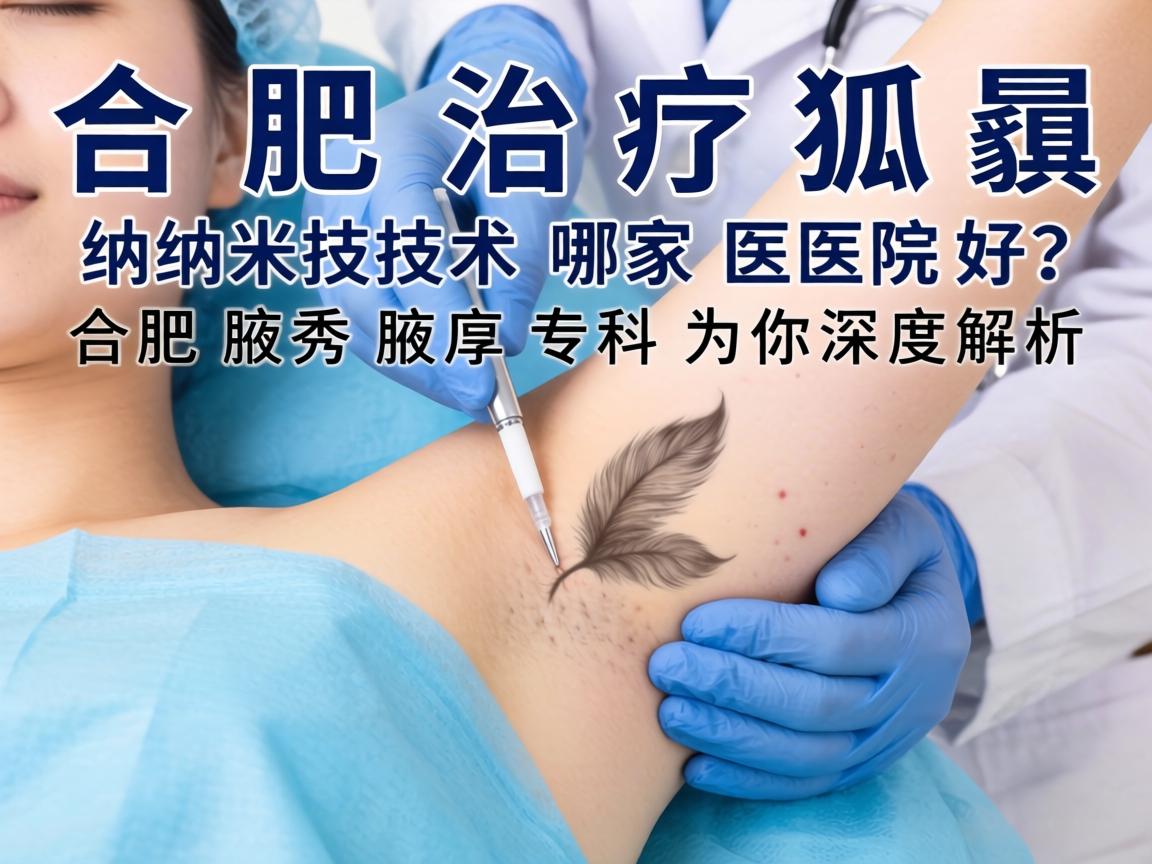 合肥治疗狐臭，纳米技术哪家医院好？合肥腋秀腋臭专科为你深度解析