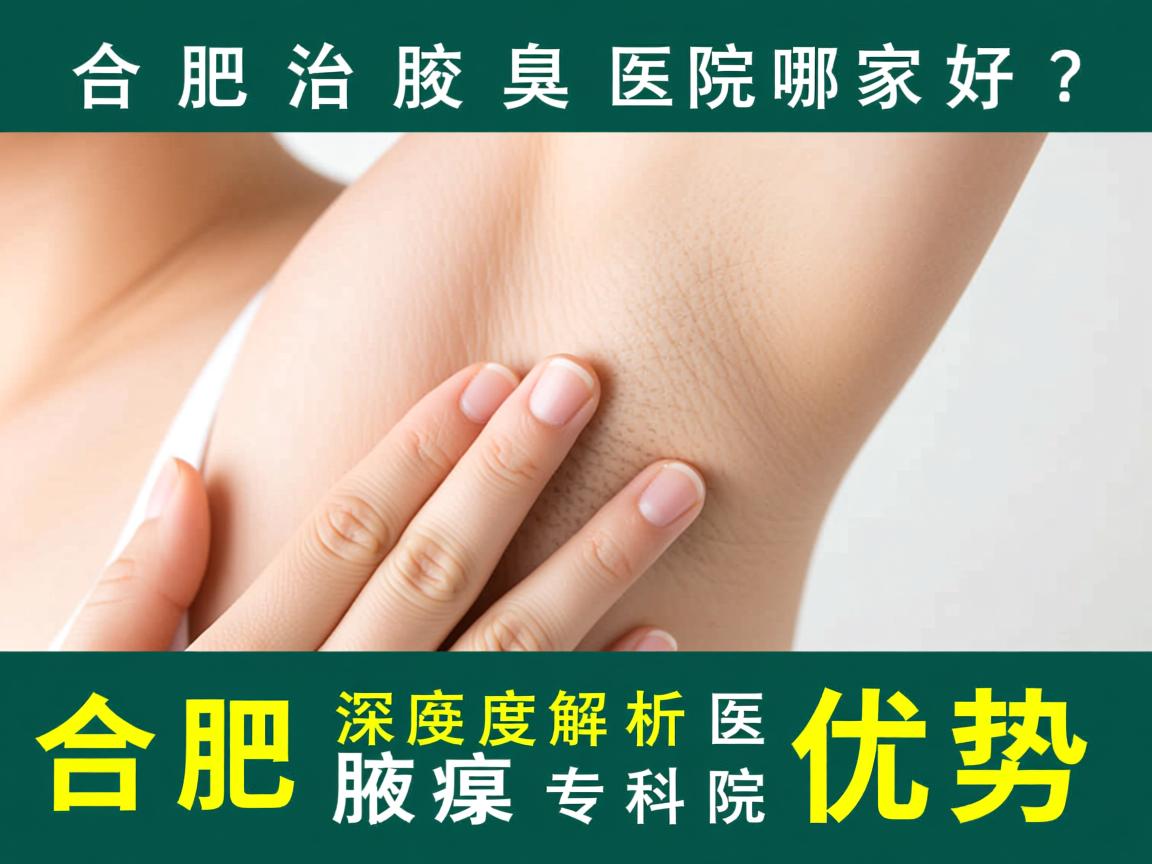 合肥治腋臭医院哪家好？深度解析合肥腋臭专科医院优势