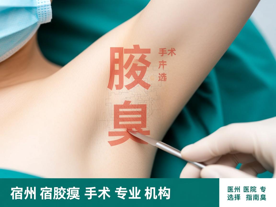 宿州腋臭手术医院选择指南，详解宿州腋臭手术专业机构