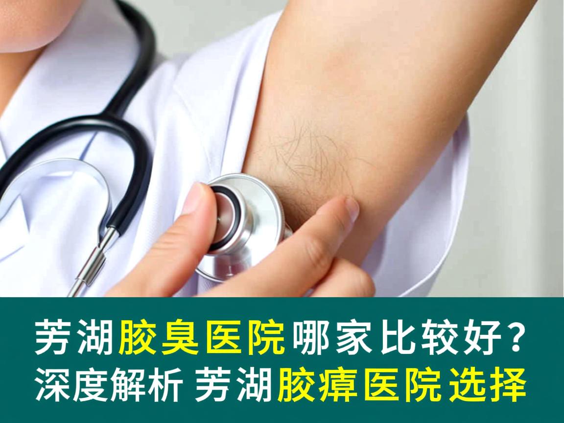 芜湖腋臭医院哪家比较好？深度解析芜湖腋臭医院选择