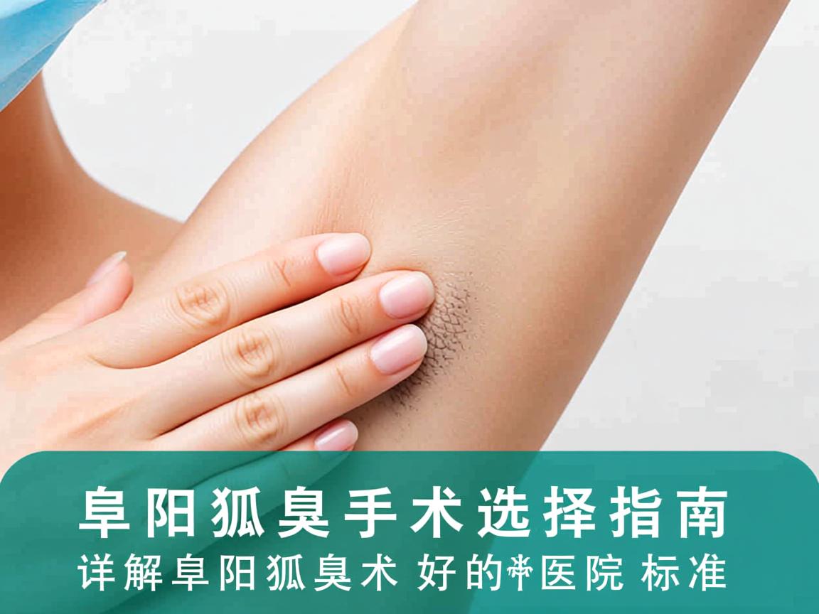 阜阳狐臭手术选择指南，详解阜阳狐臭术好的医院标准