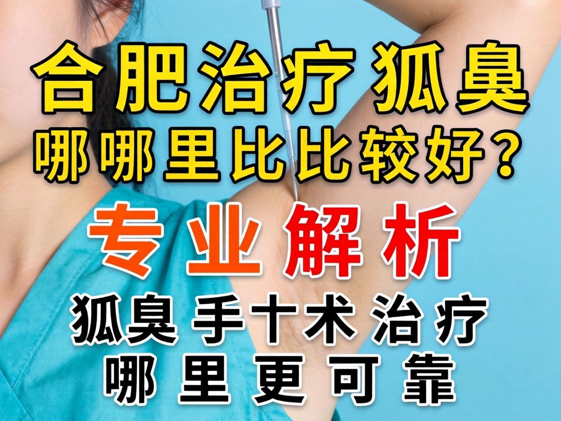 合肥治疗狐臭哪里比较好？专业解析狐臭手术治疗哪里更可靠