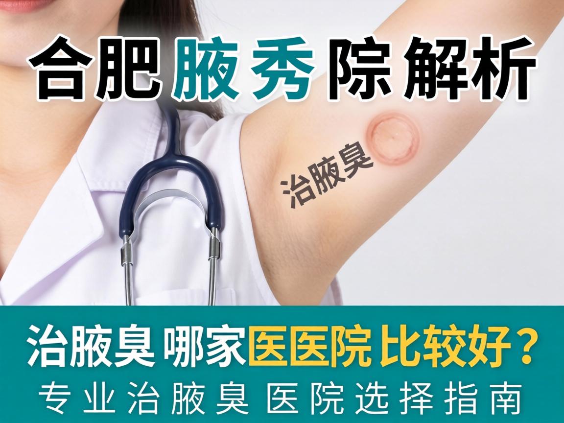 合肥腋秀解析，治腋臭哪家医院比较好？专业治腋臭医院选择指南