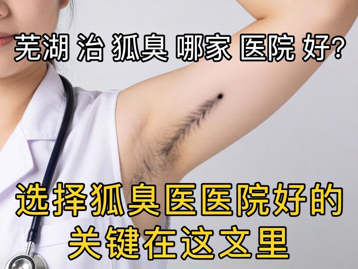 芜湖治狐臭哪家医院好？选择狐臭医院好的关键在这里