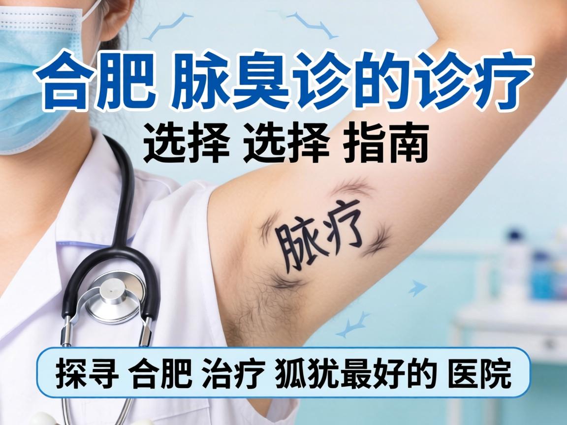 合肥腋臭诊疗选择指南，探寻合肥治疗狐臭最好的医院