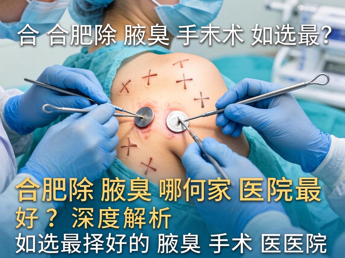 合肥除腋臭手术哪家医院最好？深度解析如何选择最好的腋臭手术医院