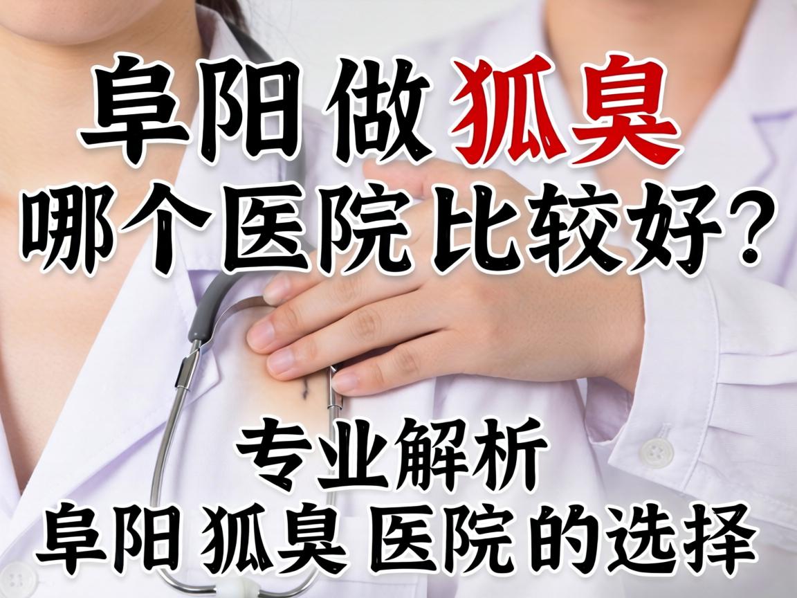 阜阳做狐臭哪个医院比较好？专业解析阜阳狐臭医院的选择
