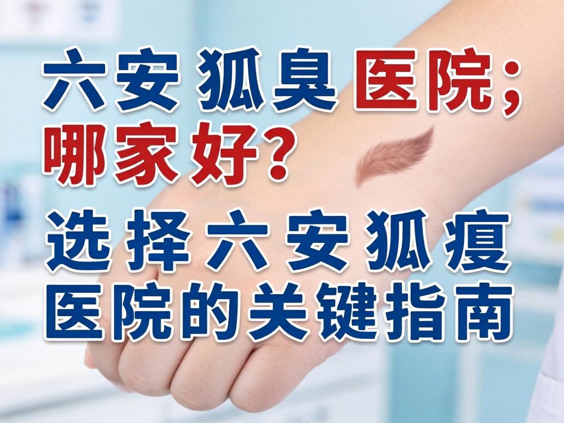 六安狐臭医院哪家好？选择六安狐臭医院的关键指南