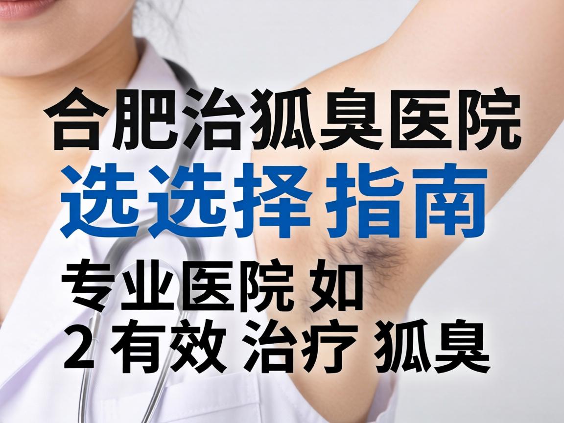 合肥治狐臭医院选择指南，专业医院如何有效治疗狐臭