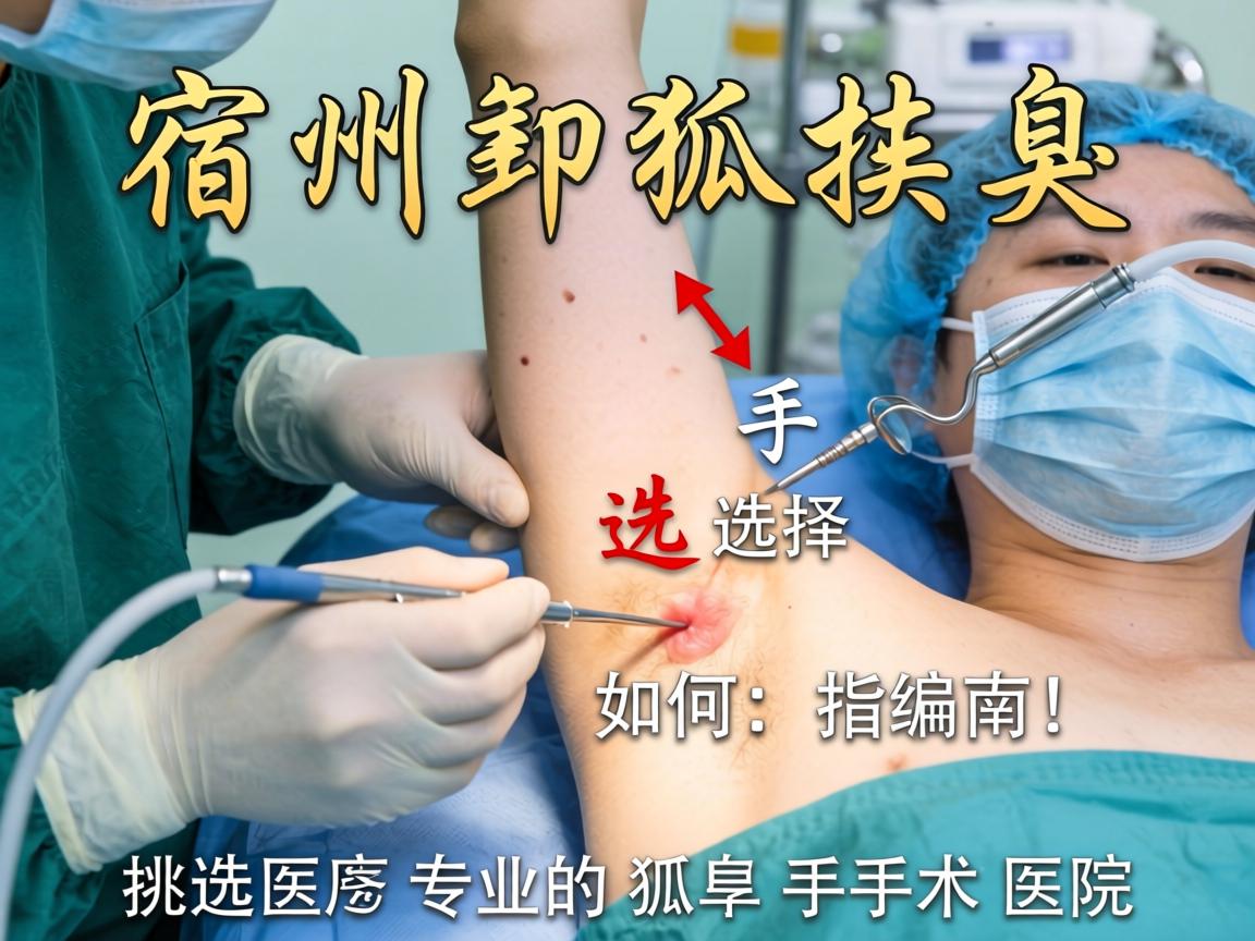 宿州狐臭手术医院选择指南，如何挑选专业的狐臭手术医院