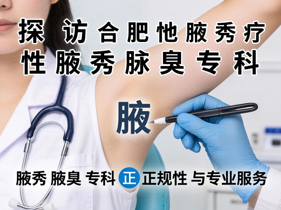 探访合肥腋秀腋臭专科，解析腋秀腋臭专科正规性与专业服务