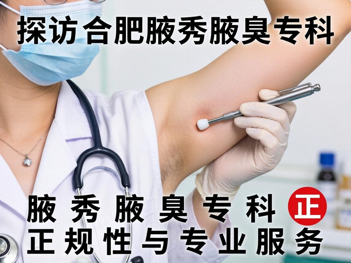 探访合肥腋秀腋臭专科，解析腋秀腋臭专科正规性与专业服务