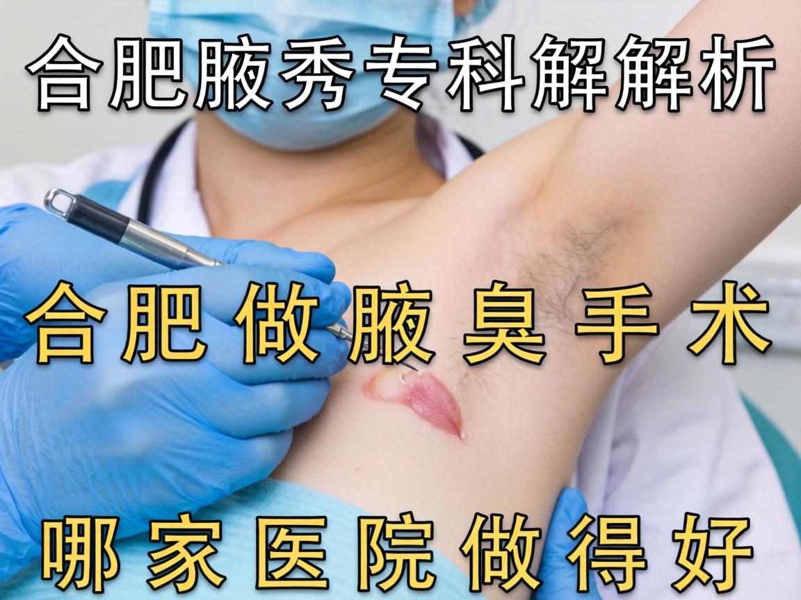 合肥腋秀专科解析，合肥做腋臭手术哪家医院做得好