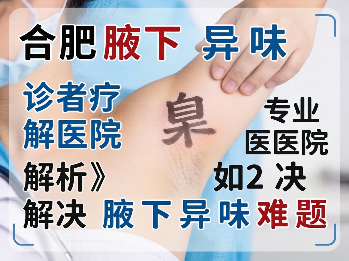 合肥腋下异味诊疗医院解析，专业医院如何解决腋下异味难题