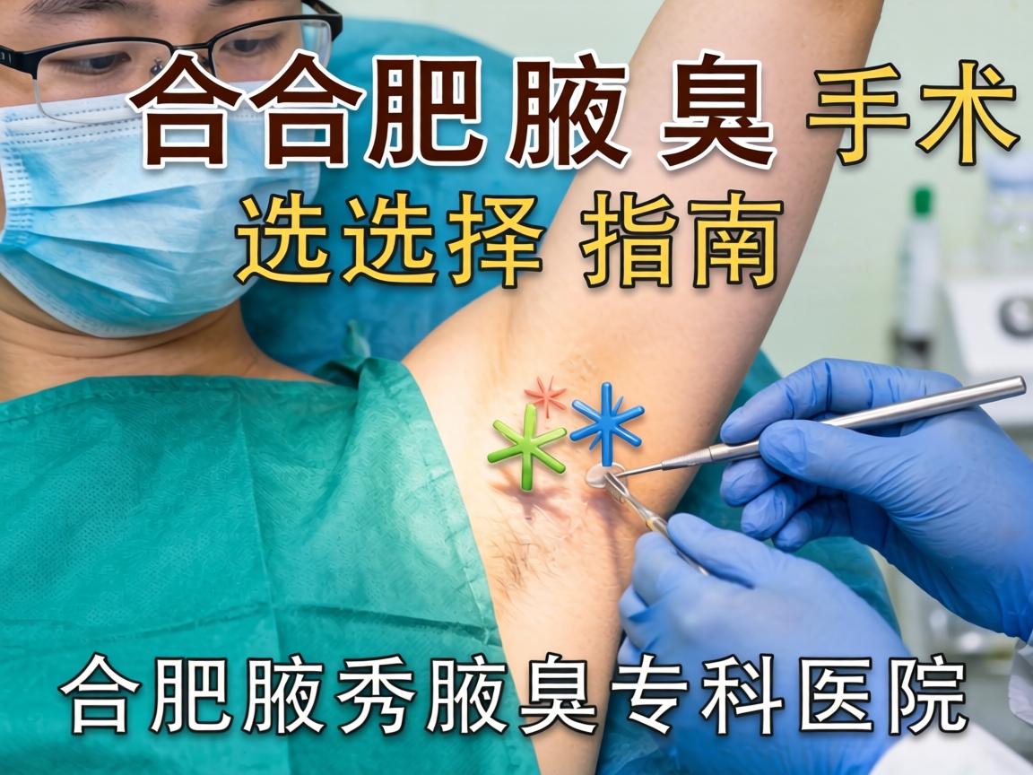 合肥腋臭手术选择指南，详解合肥腋秀腋臭专科医院