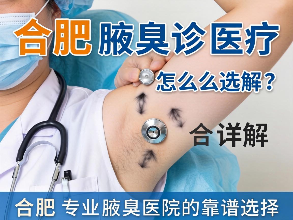 合肥腋臭诊疗医院怎么选？详解合肥专业腋臭医院的靠谱选择