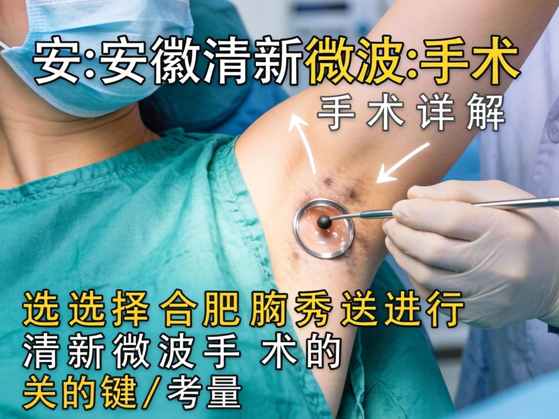 安徽清新微波手术详解，选择合肥腋秀进行清新微波手术的关键考量