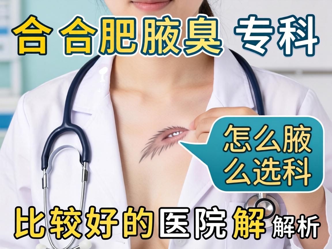 合肥腋臭专科医院怎么选？合肥腋臭科比较好的医院解析