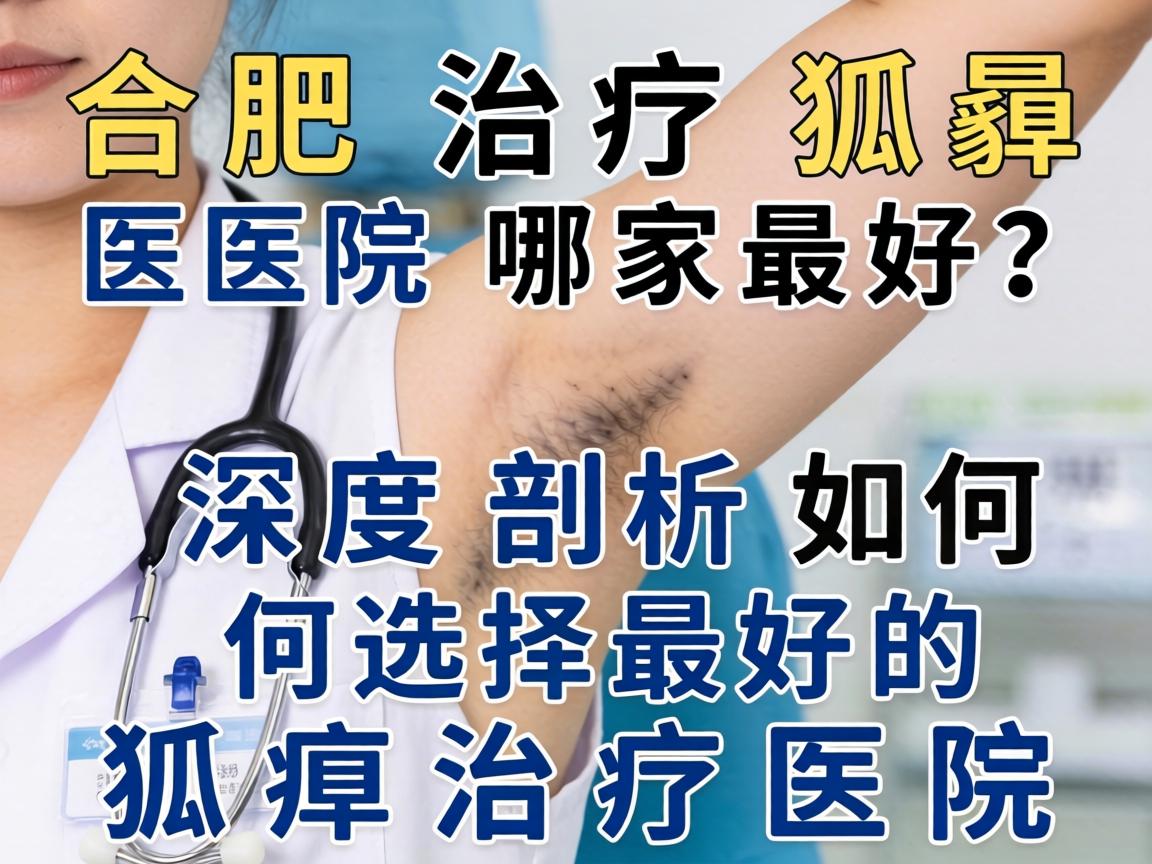 合肥治疗狐臭医院哪家最好？深度剖析如何选择最好的狐臭治疗医院