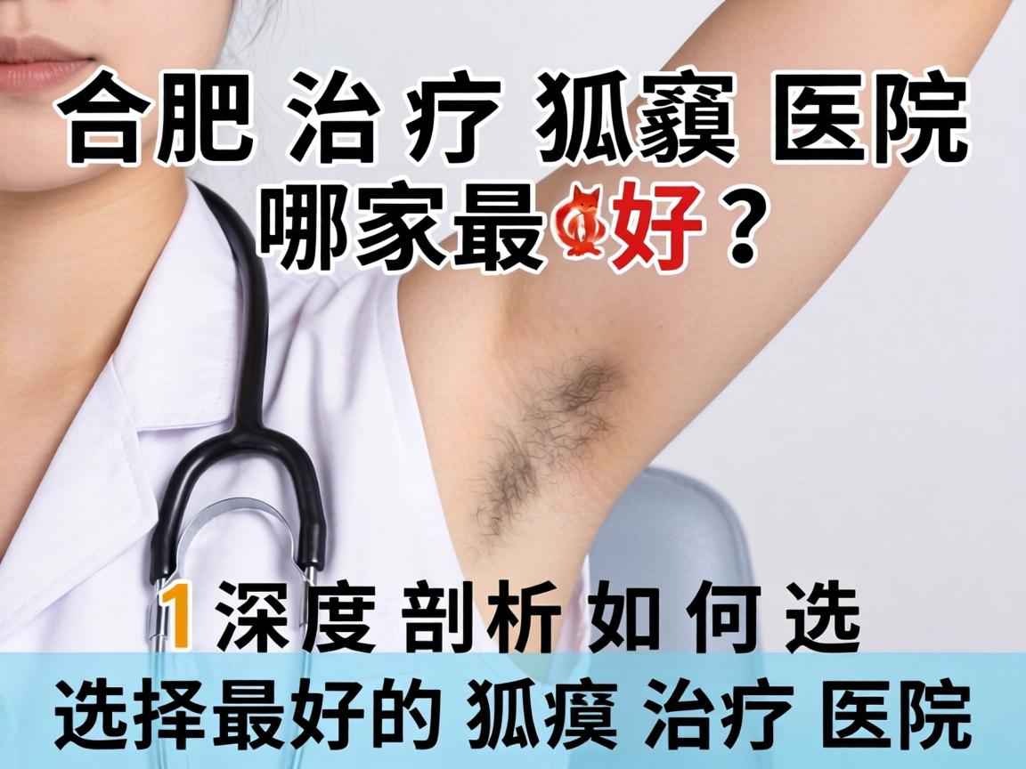 合肥治疗狐臭医院哪家最好？深度剖析如何选择最好的狐臭治疗医院