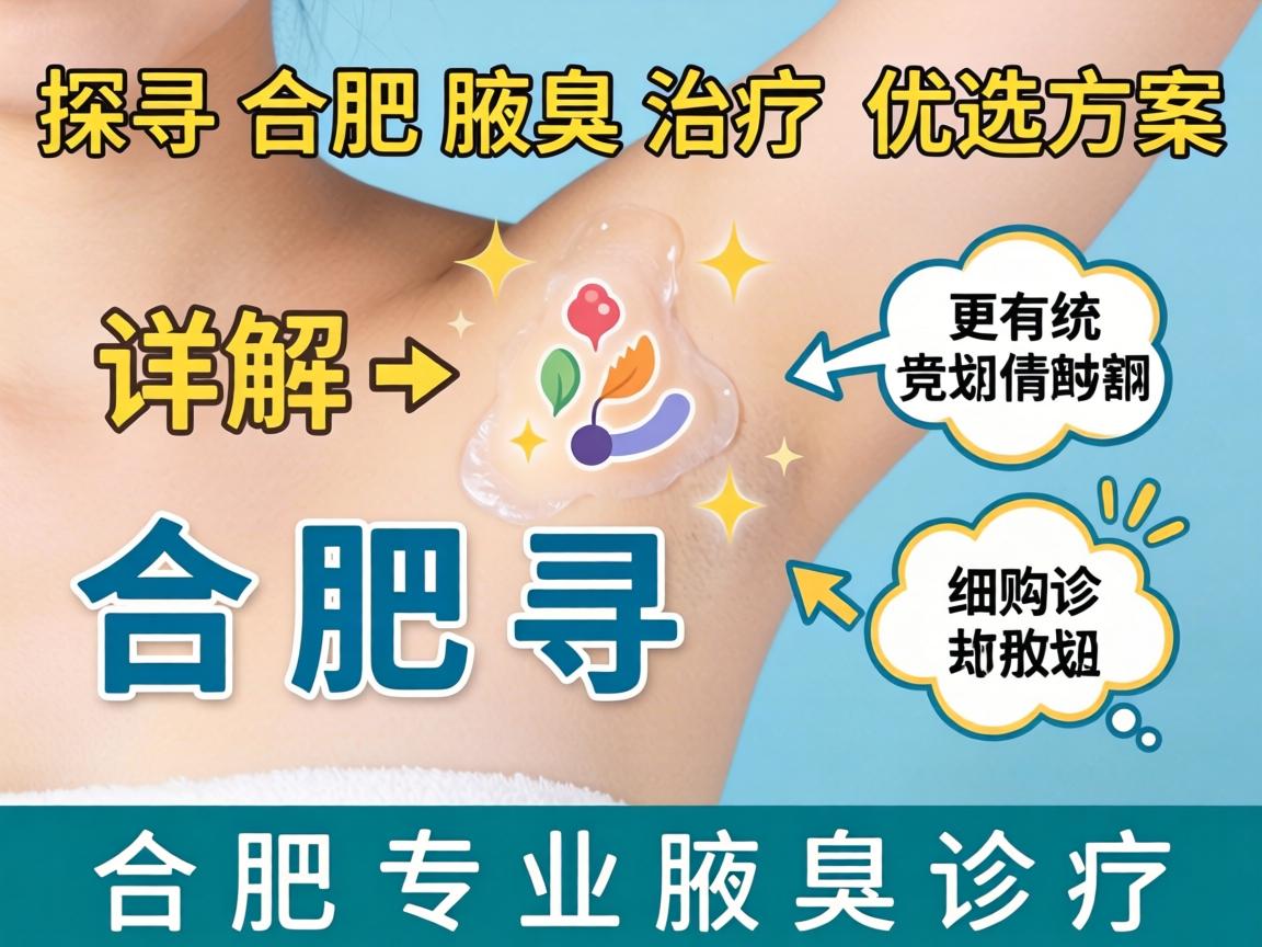 探寻合肥腋臭治疗优选方案，详解合肥专业腋臭诊疗