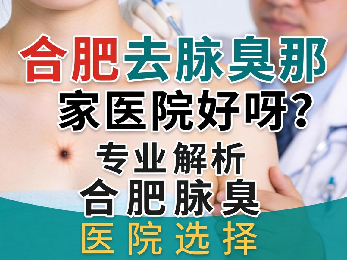 合肥去腋臭那家医院好呀？专业解析合肥腋臭医院选择
