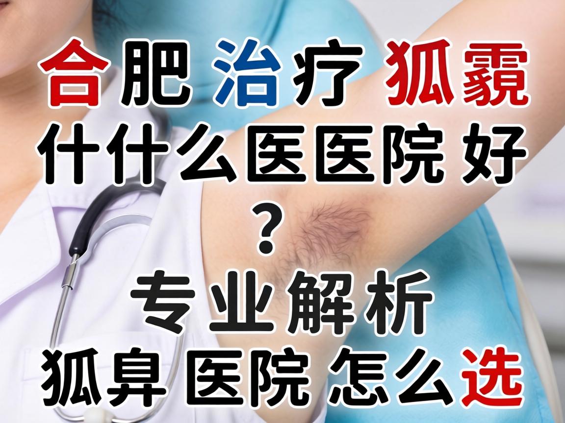合肥治疗狐臭什么医院好？专业解析狐臭医院怎么选