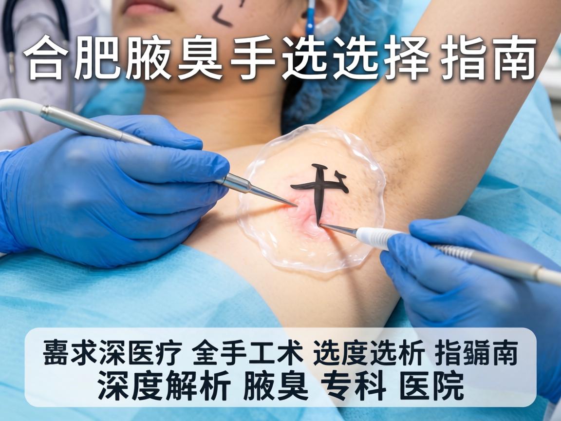 合肥腋臭手术选择指南，深度解析腋臭专科医院