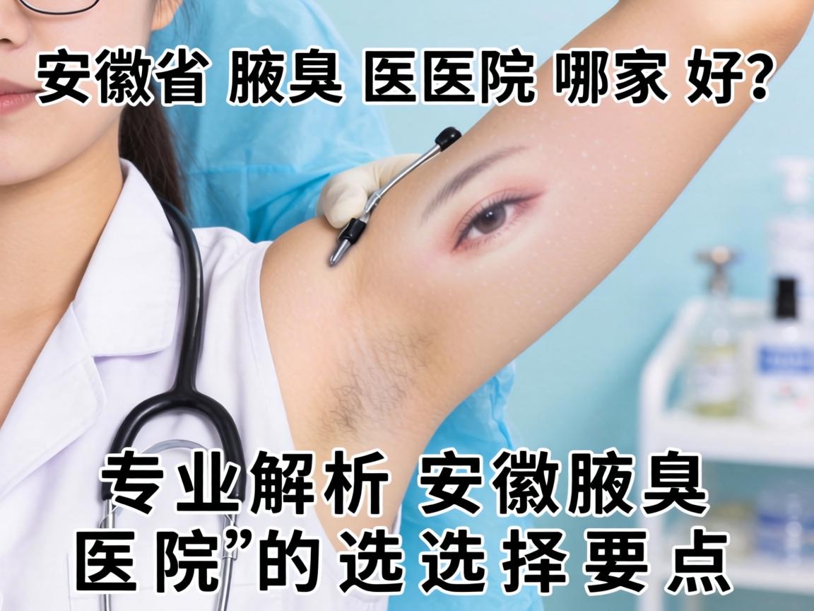 安徽省腋臭医院哪家好？专业解析安徽腋臭医院的选择要点