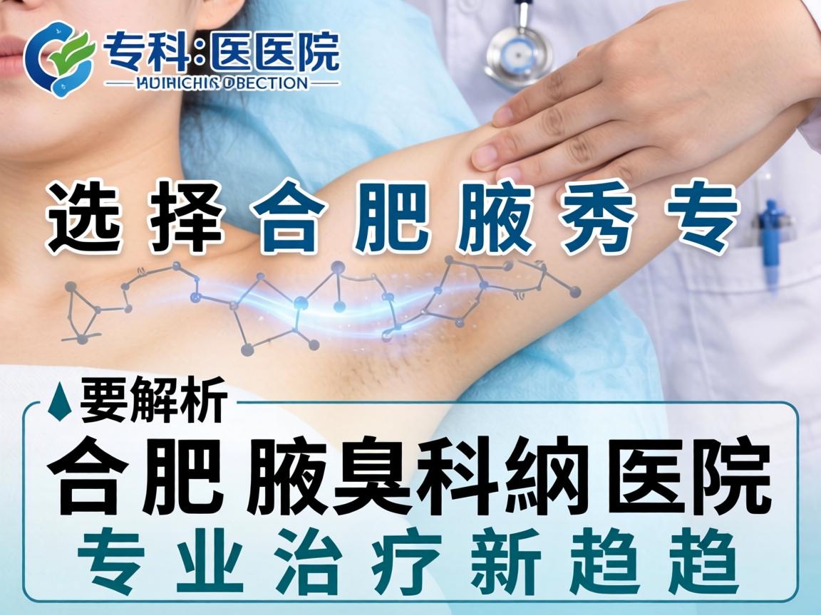 选择合肥腋秀专科医院，解析合肥腋臭专业治疗新趋势