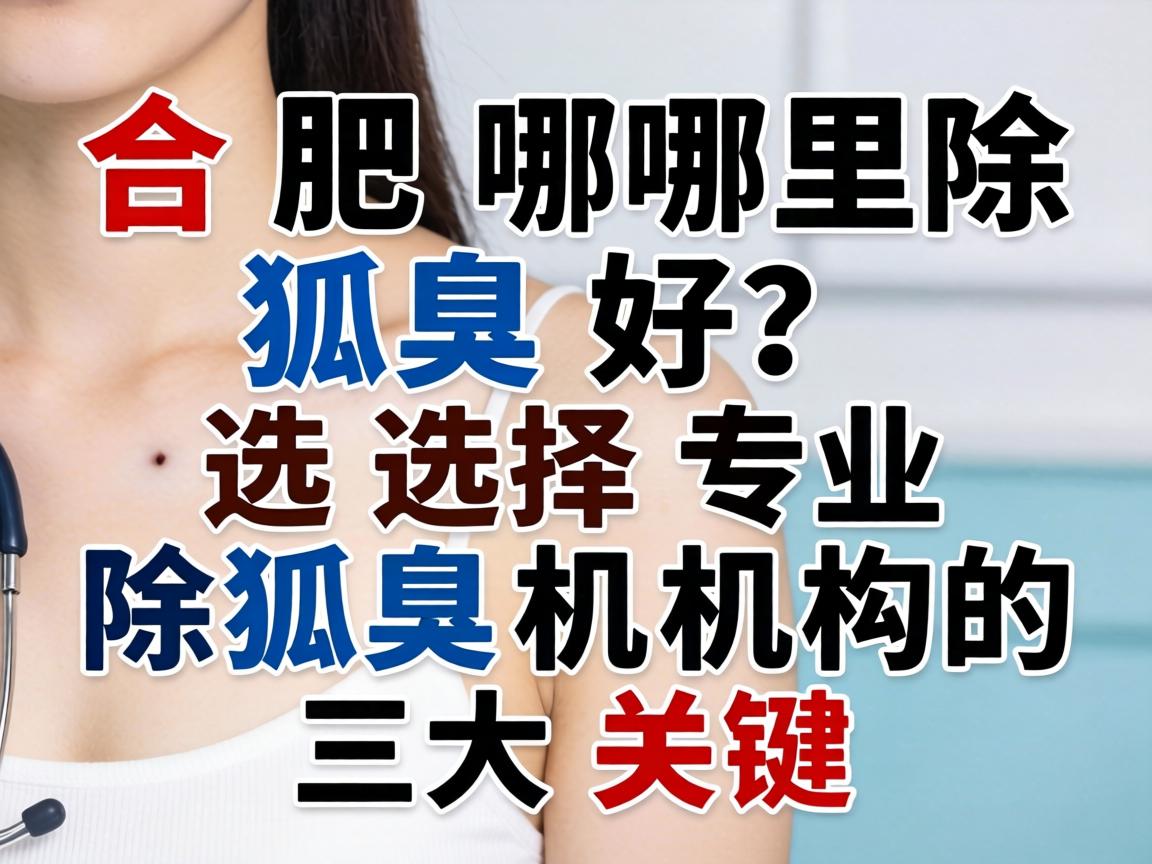 合肥哪里除狐臭好？选择专业除狐臭机构的三大关键